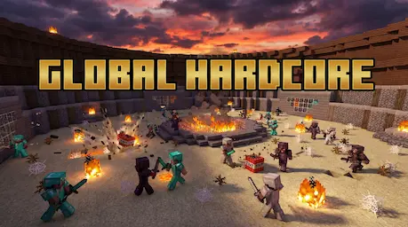 Custom website design for a Minecraft gaming server community.